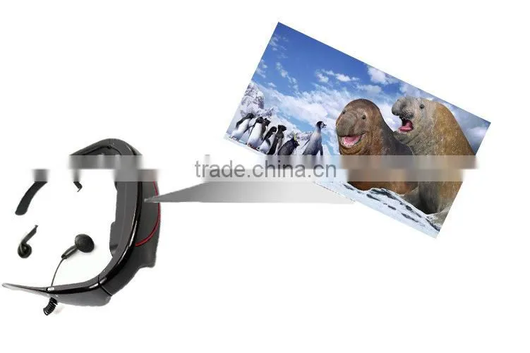 Personal Video Cinema Glasses - 72" Virtual Screen, 4GB, AV function, Portable
