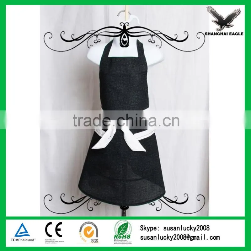 Promotion cooking apron, custom kids/adult apron, multifunction BBQ cotton apron