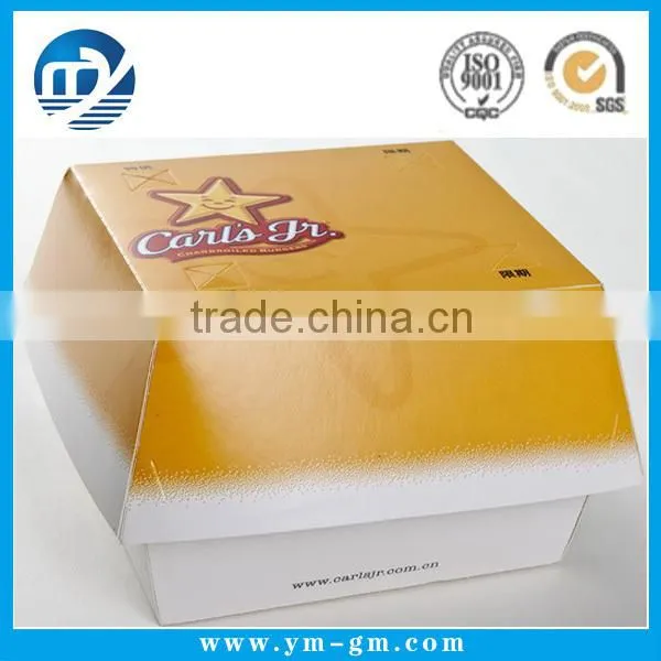 Customized plain paper popcorn box