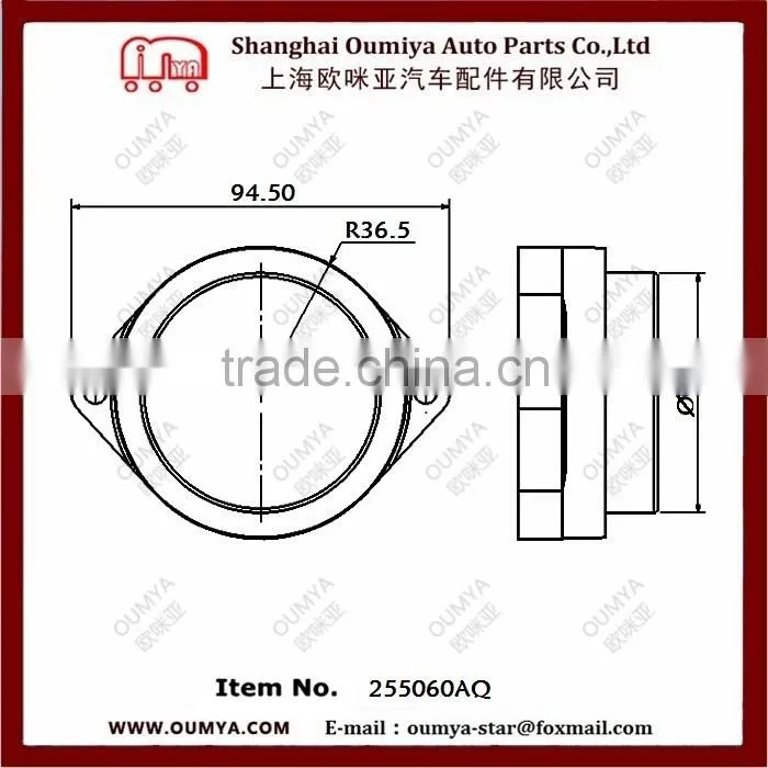 Manufacturer Hot product led truck side marker/clearance light with CE certificate 255060AQ