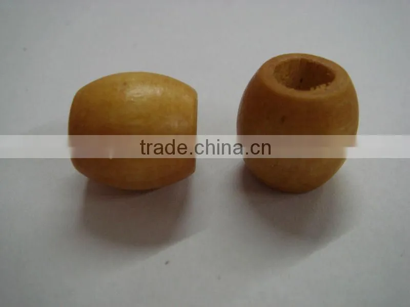 natural wood clothing button ball for rope