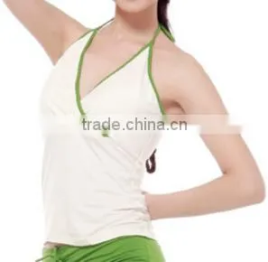 ladies custom modal fibre yoga shirt and pants