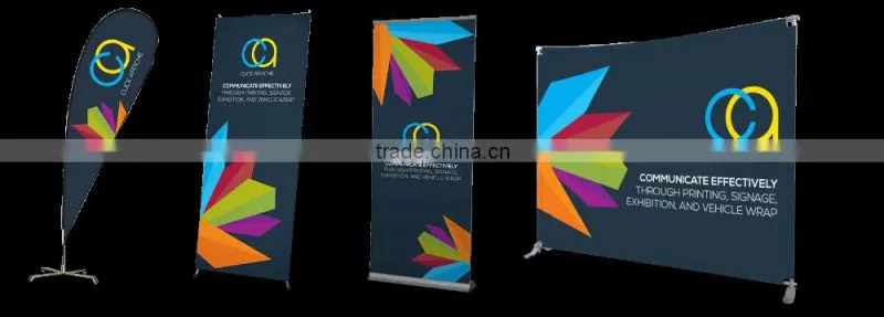 Custom Artwork Digital Printing advertising x banner stands