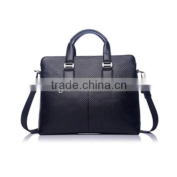 Casual high quality leather shoulder handbag man