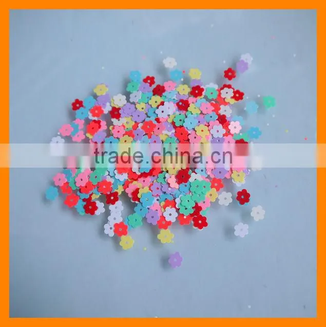 Small Flower Confetti In Solid Color