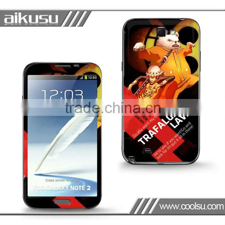 Best quality skin sticker paper for Samsung Note2
