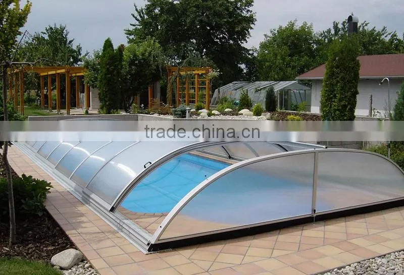 50 Mircon UV Coated Plastic Polycarbonate Sheet For Swim Pool Cover