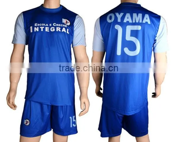 Customized any logo name numbers breathable sublimation soccer uniform