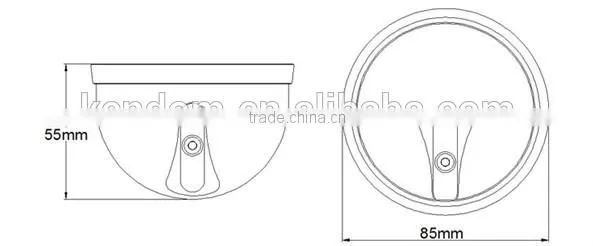 Lowest price plastic housing cctv camera ahd dome camera 3.6mm fixed lens OSD menu, 3D DNR dome camera