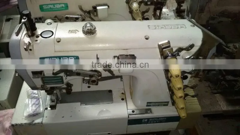 Low price used Japan siruba interlock industrial sewing machine for selling