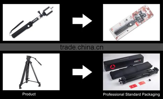 Aluminum colorful folding popular portable Tripod kit 5 Section with Ball Head Loading 10KG K009B+V00