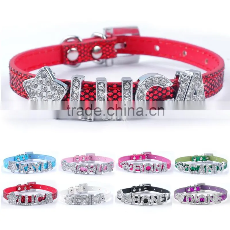 Rhinestone bling 10mm Alloy charm slide charms
