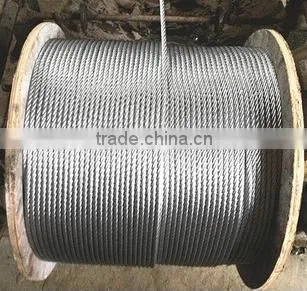 8*19S +FC, 8*19S+IWR,8*19W+FC,8*19W+IWR Elevator Steel Wire Rope