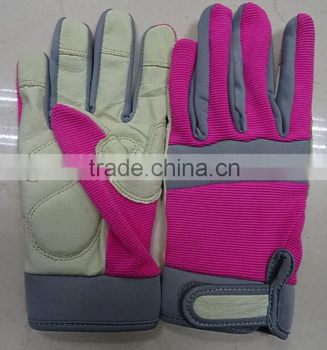 Leather Gardening Safety Glove, Working Gloves, Impact protection, Lady Size