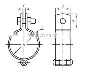 A10143-3 Good quality electrolytic zinc coting pipe holder