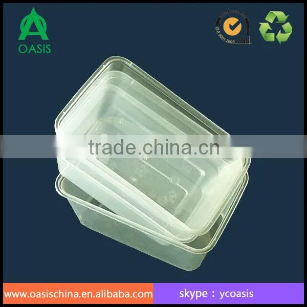 2000ML for hot food microwaveable container/High quality food grade food container with lid