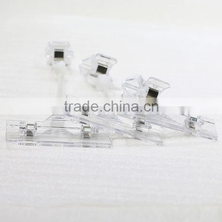 Durable transparent POP sign holder for display