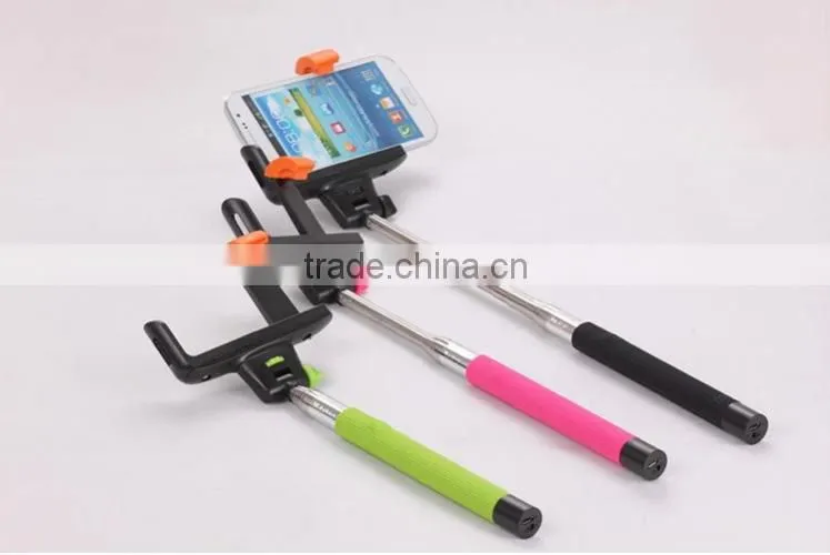 Bluetooth selfie stick with shutter button, best selling wireless monopod in 2015, promotion gift bluetooth monopod