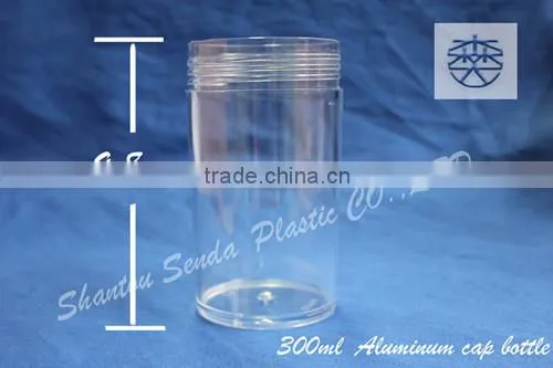 PS Transparent Medicine Bottles For Sale,Acrylic pill bottle with Aluminum cap, health care product plastic bottle for sale