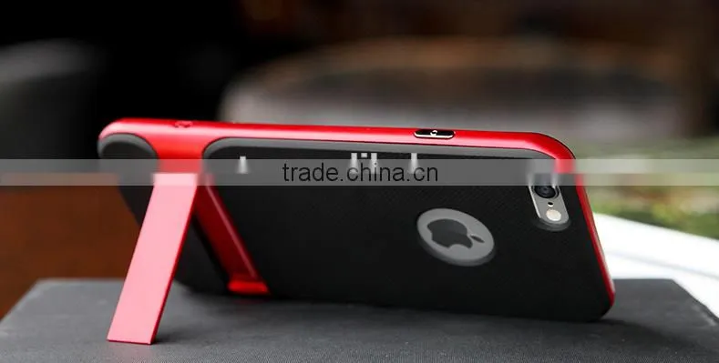 Premium TPU Mobile Phone Case With PC Stander, Wholesale Phone Case For iPhone 6