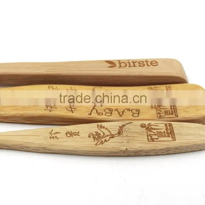 Top quality 100% Biodegradable Environmental Charcoal Bamboo Toothbrush natural bamboo handle hotel bamboo toothbrush