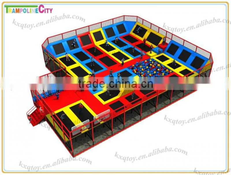 Large size commercial trampolines park with games/newest trampoline park