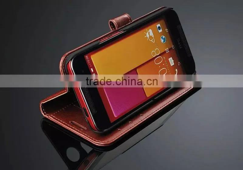 Wholesale Luxury Leather Cell Phone Case With Card Slot For HTC Butterfly 2