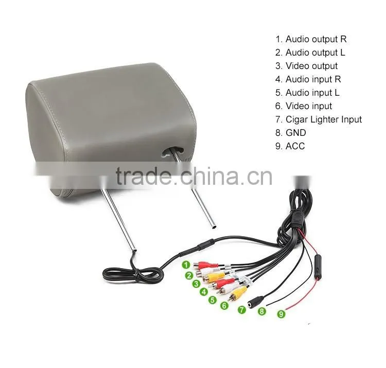 EONON L0291 9" HD Car Headrest Monitor with Built in DVD (Gray Color)