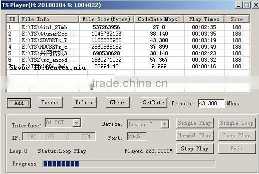 PCI TS asi recorder Card (ASI IN and ASI out)