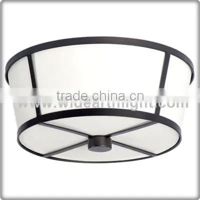 UL CUL Listed Flush Mount Ceiling Lighting Fixture With Cross Shaped Metal Strip Round Shade C50340