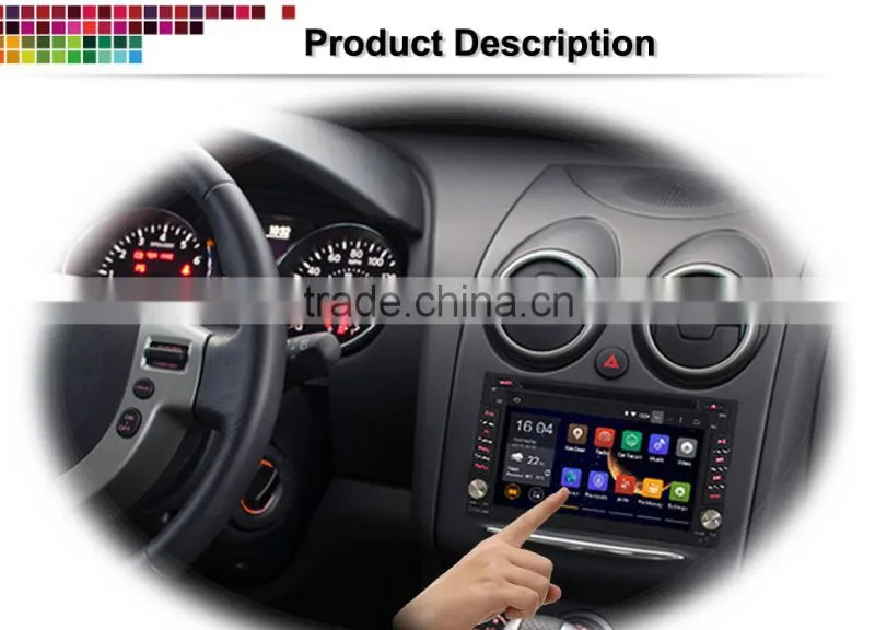 Best selling 2din 6.2'' touch screen android car media player