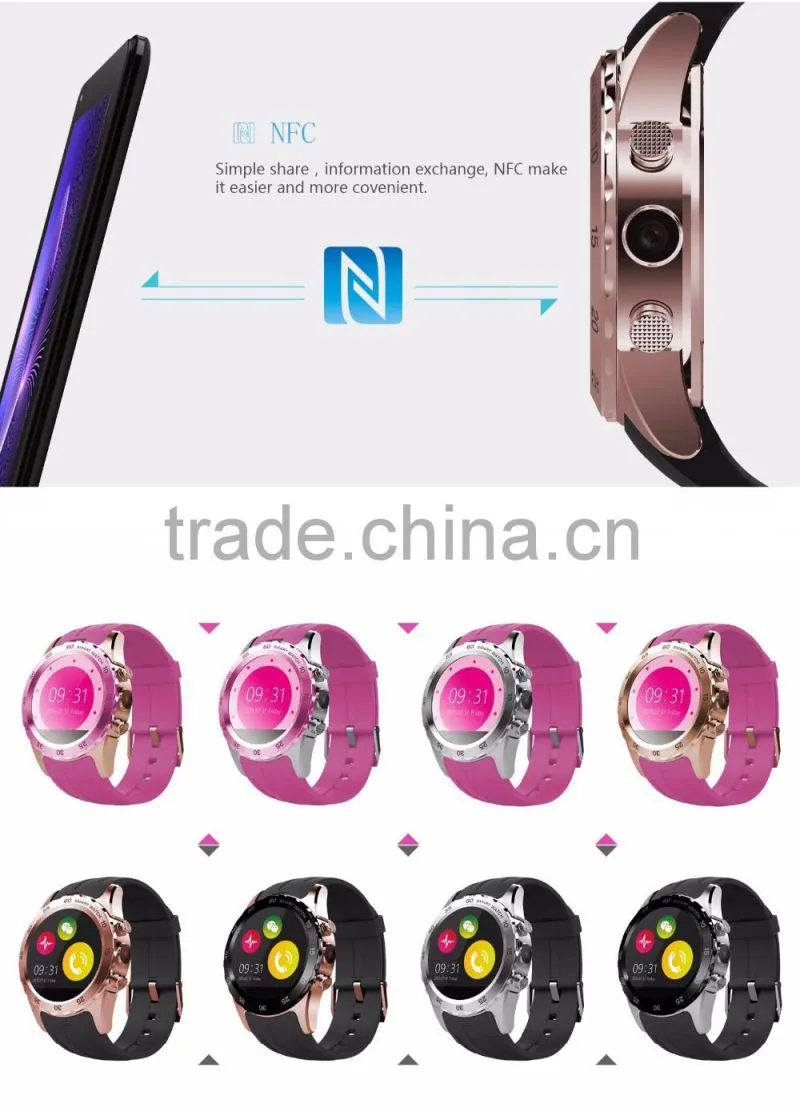 KW08 2016 hot product Smart Watch Smart Phone NFC BLUETOOTH OEM
