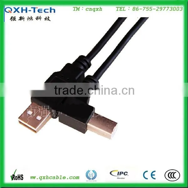 Cable Factory Right Angled USB 2.0 Type A Male To Mini USB Male Cable