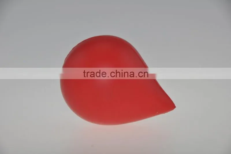 PU foam red water drop stress ball