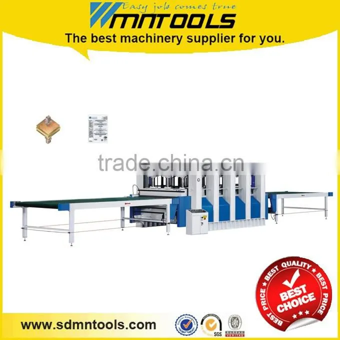 Through feed hot press , veneer laminating, paper film laminating