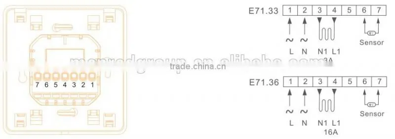 E7... Electronic Heating Thermostat