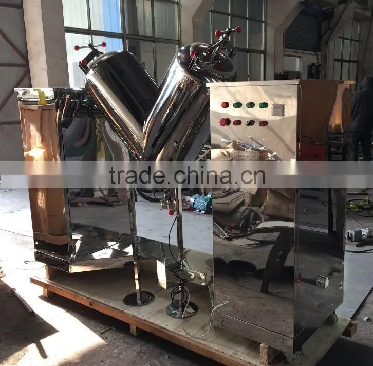 V shape dry powder mixer