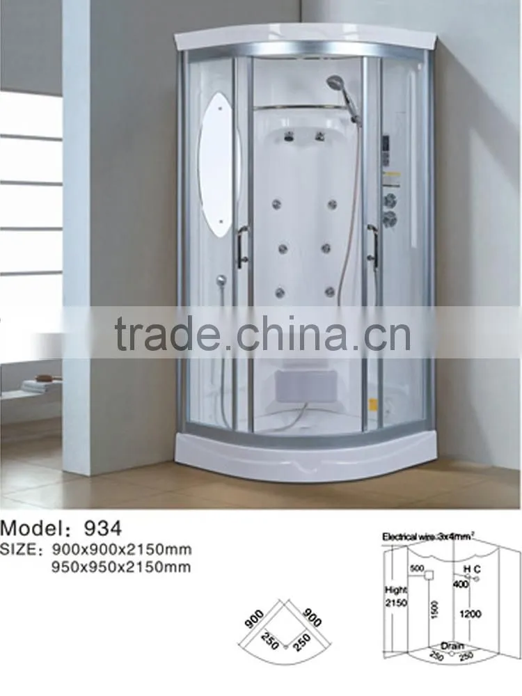 Foshan sanitary ware factory wholesale with massage glass shower room