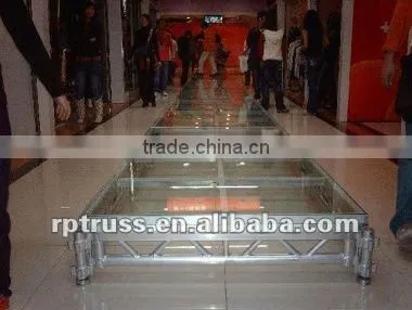 2015 RP hot portable organic glass stage for events outside