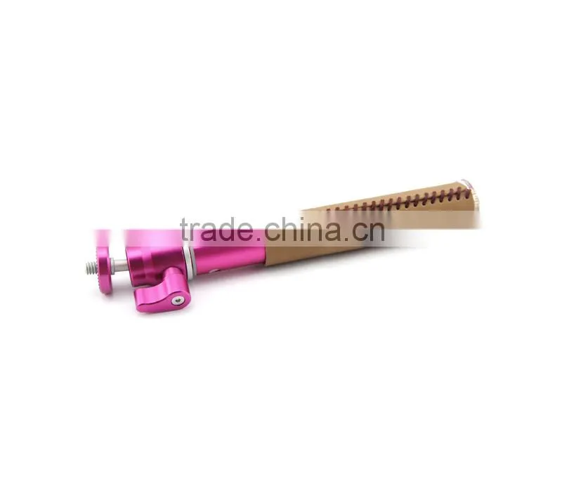 new design handheld selfie stick with leather handle