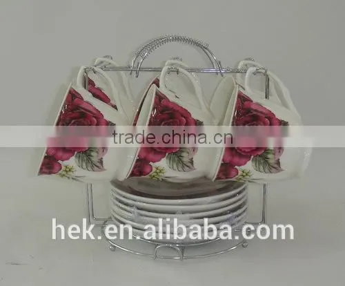 wholesale fine price ceramic porcelain coffee cup and saucer