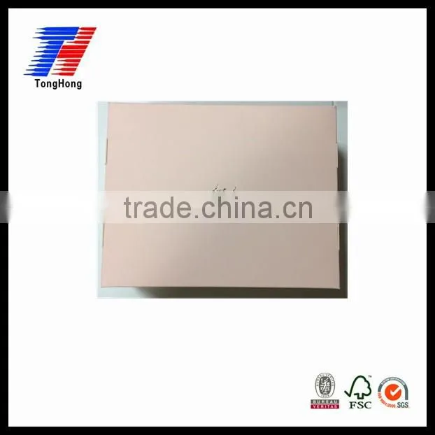 Factory direct sale foldable white card paper pink box manufacturer