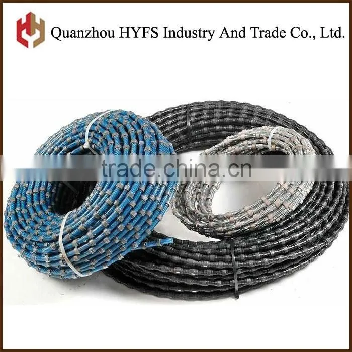 Abrasive Wire Saw for Marble Granite Basalt Quarry and Shaping Diamond Wire Saw for Sale