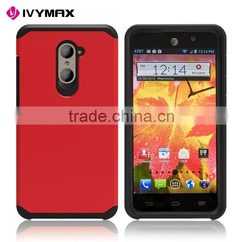 Heavy duty dual layer hybrid mobile phone case accessories for ZTE z988