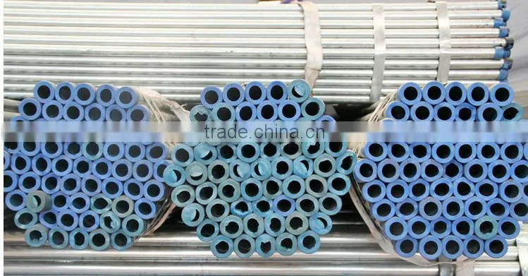 2016 factory supply new product Galvanized pipe 3/4" 1.5 2 stain less steel Q235 lowest price building materials
