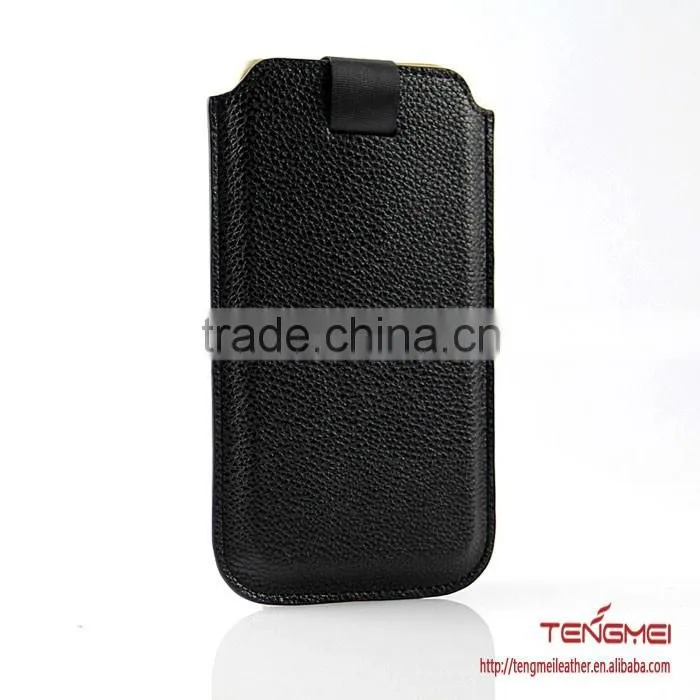 lychee grain vertical bag for Samsung phones