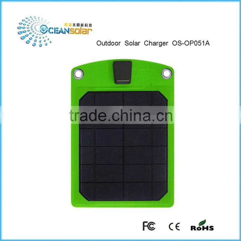 5W Solar power bank for iphone samsuang ipad laptop tablet, solar mobile charger charging for mobile phone