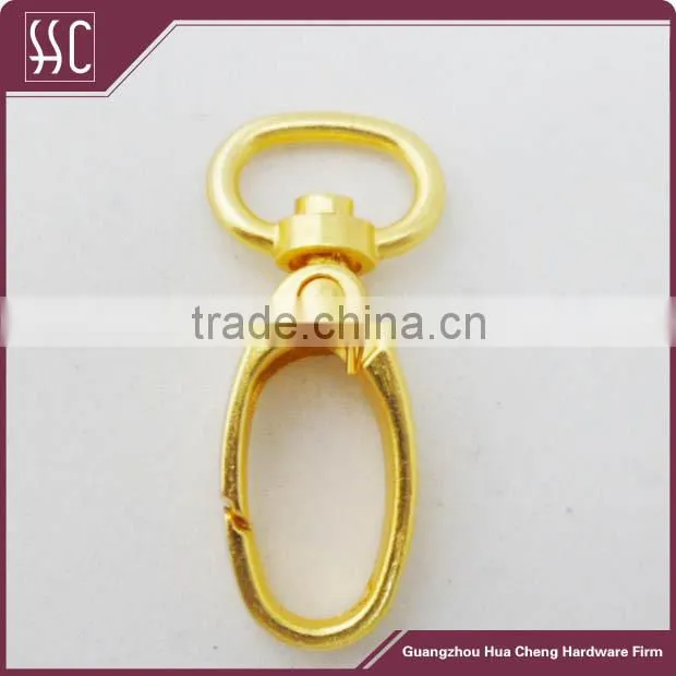 metal dog snap hook with gold color,bag snap hook for handbag,bag hardware