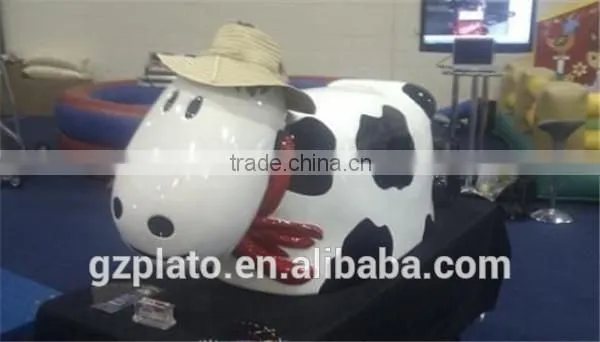 Customized inflatable rodeo cow inflatable mechanical rodeo game for rental