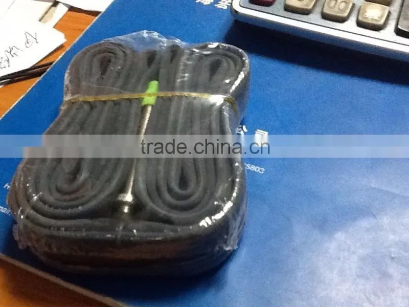 durable bicyle tyre tubes/natural rubber,butyl tubes/black and white